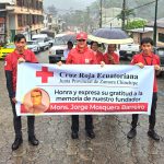 Cruz Roja Ecuatoriana Junta Provincial de Zamora Chinchipe participó en marcha conmemorativa por los 130 años del Vicariato de Zamora (3)