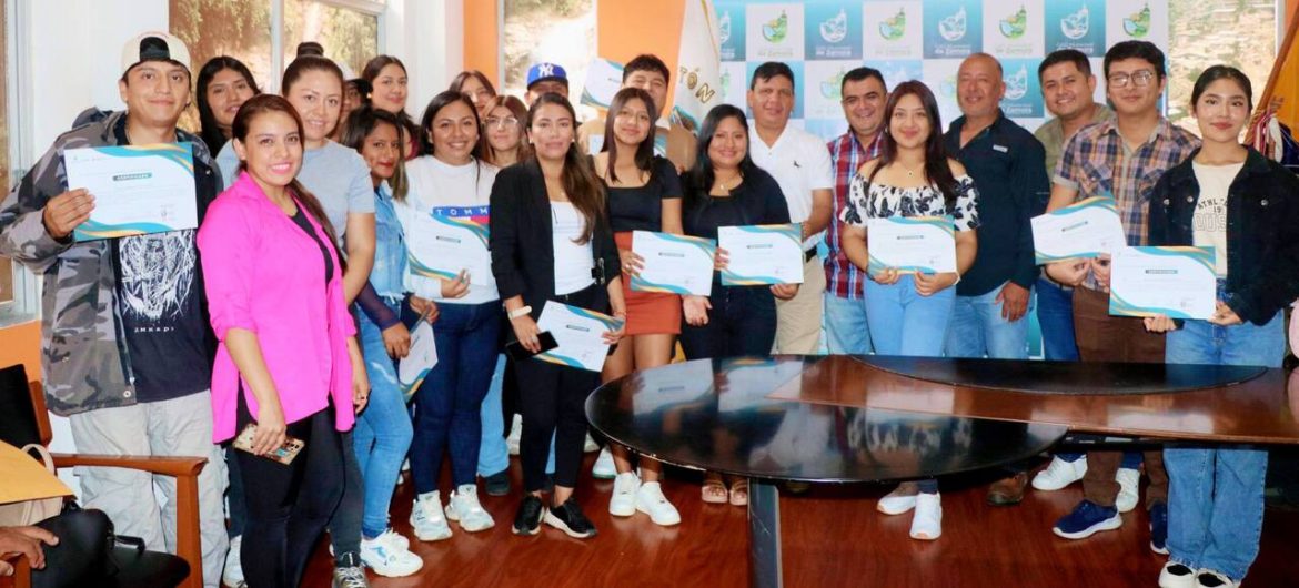 GADM Zamora y MAATE reconocen a jóvenes destacados en proyecto