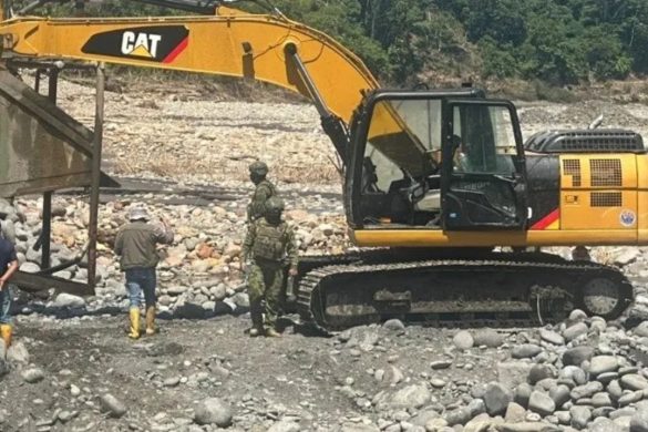 Operación militar incauta maquinaria en Zamora Chinchipe en un duro golpe a la minería ilegal.