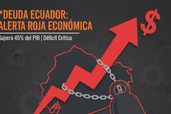 ALERTA ROJA EN LA ECONOMÍA ECUATORIANA: Deuda Externa supera el 45% del PIB y el déficit fiscal amenaza con paralizar los pagos esenciales