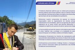 ADVERTENCIA OFICIAL: El Gobierno Nacional denuncia intentos de desestabilización en Zamora Chinchipe y promete contundencia para mantener el orden y la movilidad