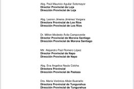 Exigen renuncia de Vilma Angélica Armijos Taizha y de todos los directores provinciales