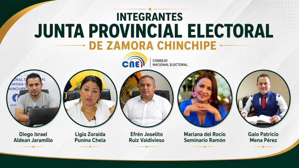 CNE designa Junta Provincial Electoral de Zamora Chinchipe para los comicios - Masharos News